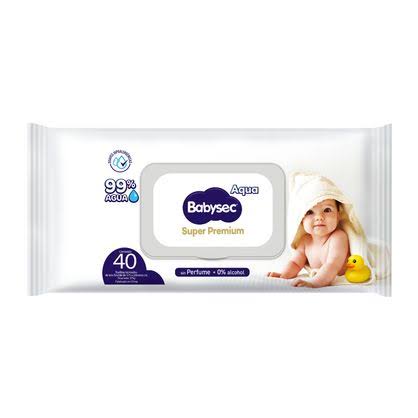 BABYSEC SUPER PREMIUM TOALLAS HUMEDAS x 40und