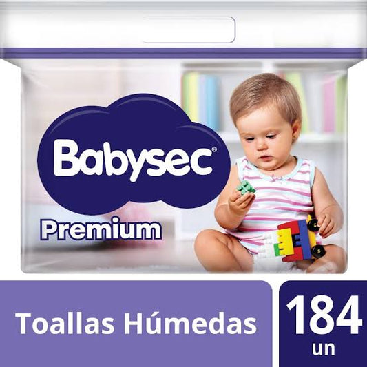 BABYSEC PREMIUM TOALLAS HUMEDAS x184unid