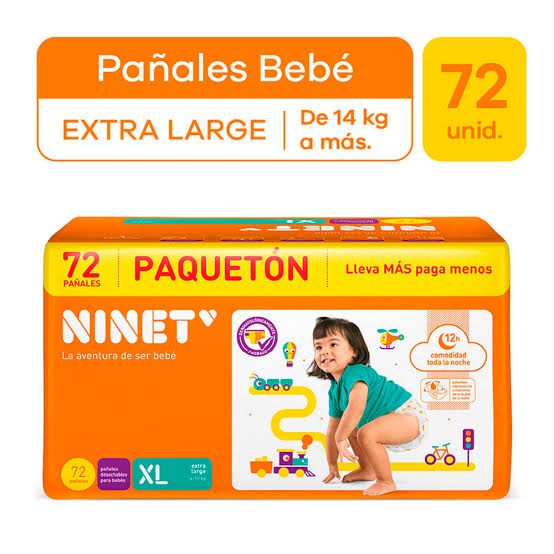 NINET  PACKETON  TALLA XL x72unid