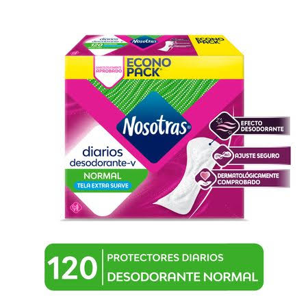 NOSOTRAS PROTECTORES DIARIOS DESODORANTE x120uni