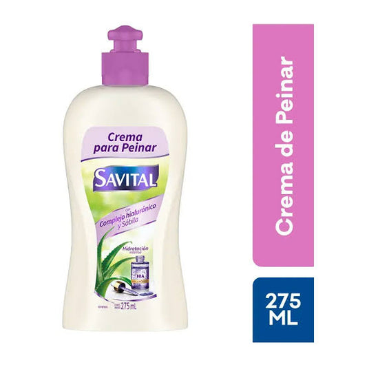SAVITAL CREMA PARA PEINAR COMPLEJO HIALURONICO x275ml