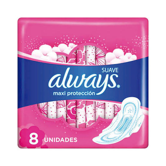 ALWAYS MAXI PROTEC SUAVE DIA TM x8unid