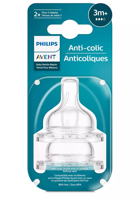 AVENT TETINA ANTICOLICO 3+ x2unid 1649